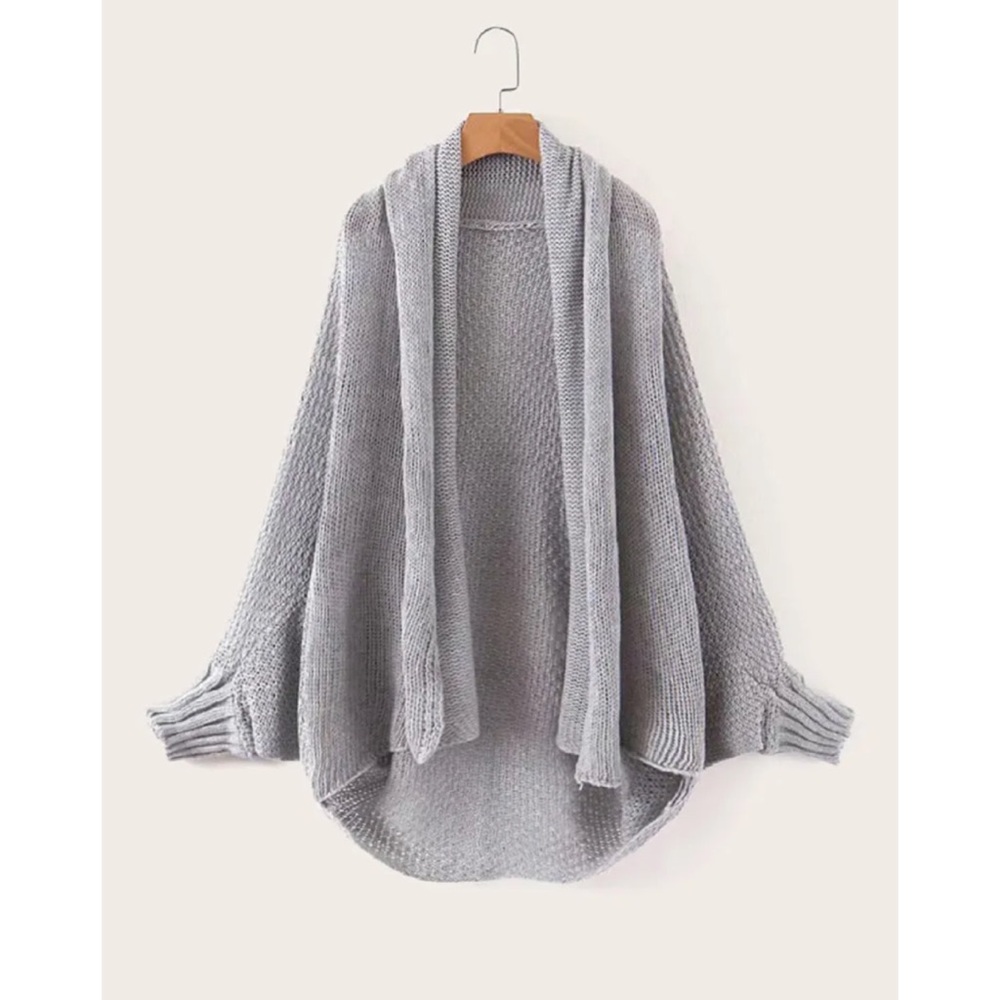 Knit cardigan dolman bat sleeve oversized 850885 - Picture 2 of 4